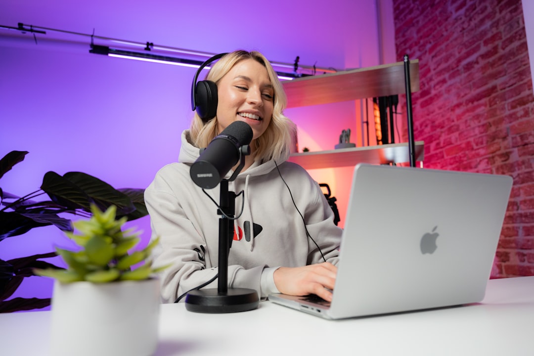 Photo session from the videodeck studio. We create video content for software companies and help them grow on YouTube. This photo is with one of our hosts, Heleana.